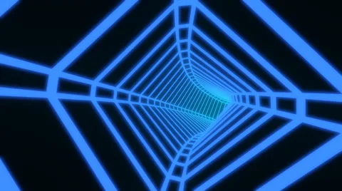 Wireframe Tunnel — Beveled Stock Footage 59709018