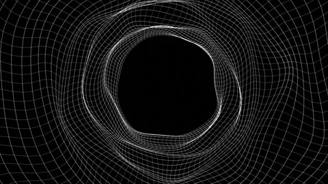 Wireframe Tunnel Stock Footage 318995813