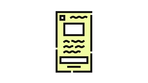 Wireframe ux ui design color icon animation Stock Footage 326102685