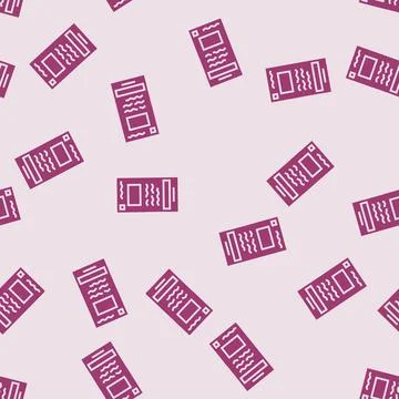 Wireframe ux ui design glyph seamless pattern Illustrazione stock