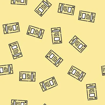 Wireframe ux ui design vector seamless pattern Stock Illustration