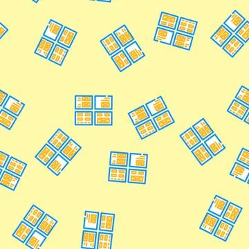 Wireframe ux ui design vector seamless pattern イラスト素材