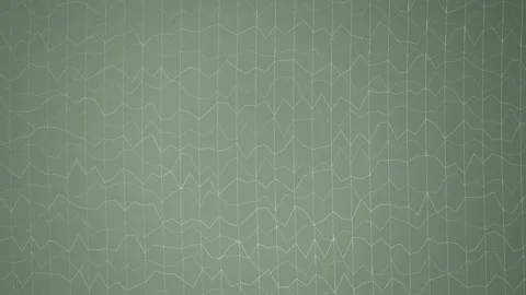 Wireframe wave grid line oscillation seamless loop background Stock Footage 347637236