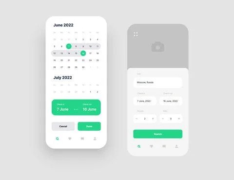 Wireframes screens. Dashboard UI and UX Kit design. Stock Illustration
