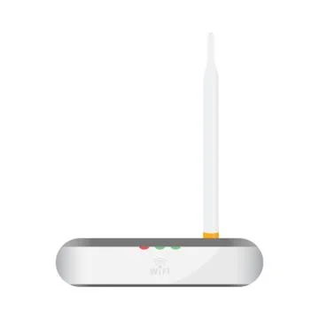 Wireless access point concept by Have one antenna. Stock Illustration