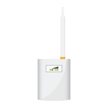 Wireless access point concept by Have one antenna. Stock Illustration
