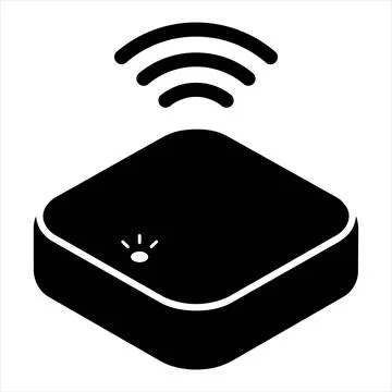 Wireless access point or smart device icon 8K ultra quality image ratio Stock Illustration