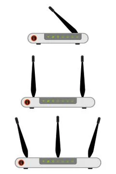 Wireless ADSL Router Icon Stock Illustration