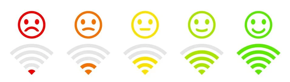 Wireless and wifi icon. Wi-fi signal symbol. Internet connection. Stock Illustration