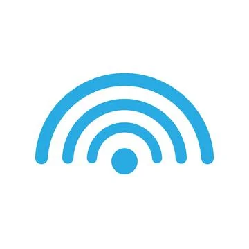 Wireless and wifi icon. Wi fi signal symbol. Stock Illustration