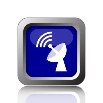 Wireless antenna icon. Internet button on white background.. Stock Illustration