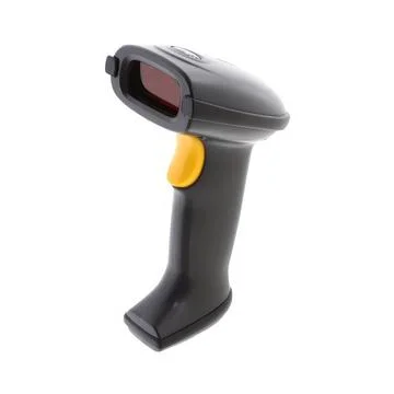 Wireless barcode reader white background Stock Photos