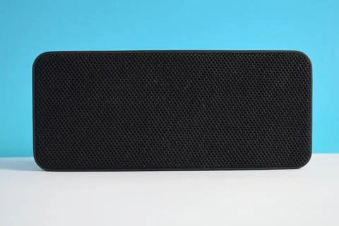 Wireless black Speaker box Foto stock