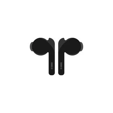 Wireless Bluetooth earphones pair Stock Illustration