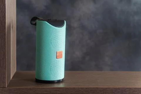 Wireless bluetooth speaker with copy space 写真素材