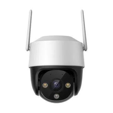 Wireless cctv camera white background Stock Photos