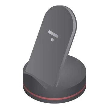 Wireless charger stand icon, isometric style Stock Illustration