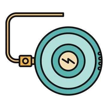 Wireless charger technology icon illustrating modern device charging Stock Illustration