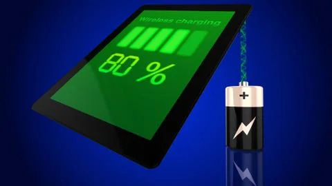 Wireless charging concept Illustrazione stock