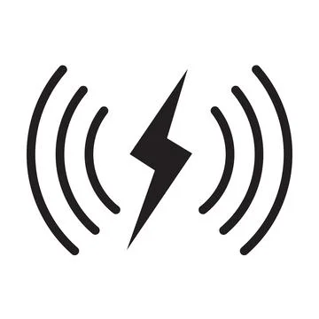 Wireless charging icon vector artificial Intelligence collection for your web Stock Illustration