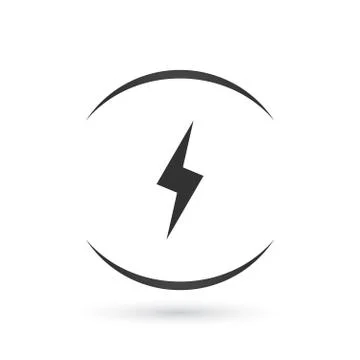 Wireless Charging Icon Vector illustration isolated on white background. Illustrazione stock