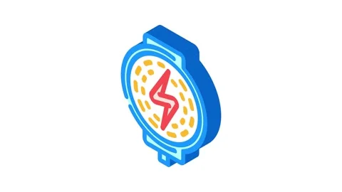 Wireless charging isometric icon animation Stock Footage 327274726