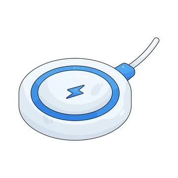 Wireless charging pad Ilustración de archivo
