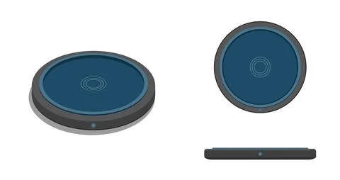 Wireless Charging Pad Illustrazione stock