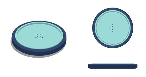 Wireless Charging Pad Illustrazione stock