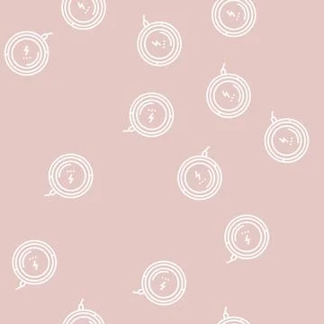Wireless charging pad line seamless pattern Illustrazione stock