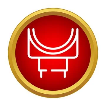 Wireless charging pad plug line icon concept 스톡 일러스트