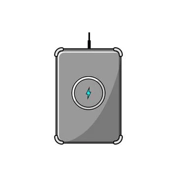 Wireless charging pad providing modern energy technology Stock Illustration