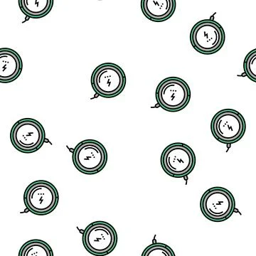 Wireless charging pad vector seamless pattern Stockillustratie