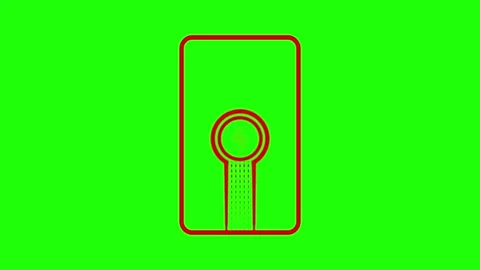 Wireless charging station animation on green screen background showing powe.. Stock Footage 334157681