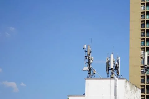 Wireless Communication Antenna Foto stock