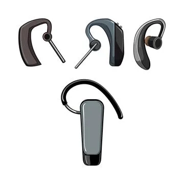 Wireless communication devices for hands free connection Stock Illustration