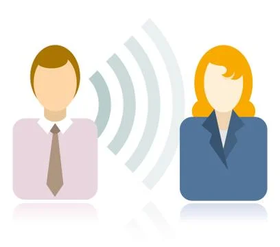 Wireless communication Stock Illustration