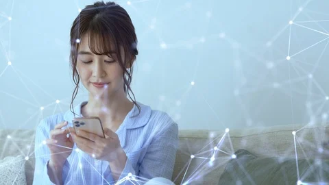 Wireless communication network concept. Mobile technology. Stock-Footage 124726773