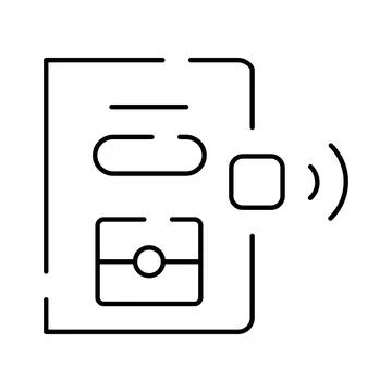 Wireless communication sending data from device icon Stock Illustration