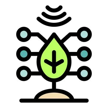 Wireless communication system enhancing agricultural practices through data d Stock Illustration