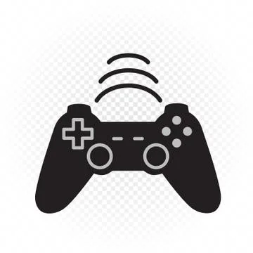 Wireless computer games joystick icon Stock Illustration