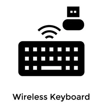 Wireless Computer Keyboard Stock Illustration
