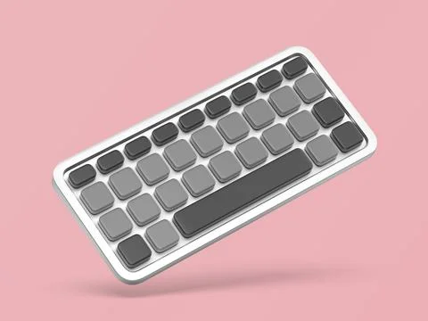 Wireless computer keyboard Stockillustratie