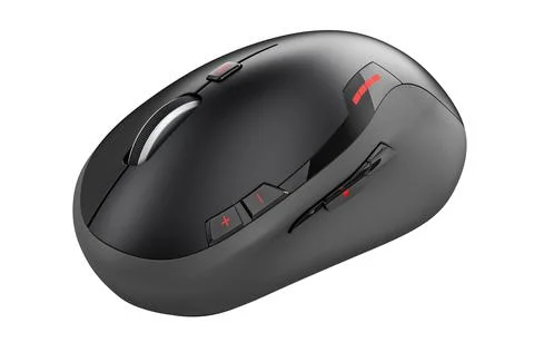 Wireless Computer Mouse, 3D rendering Illustrazione stock