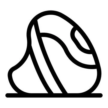 Wireless computer mouse with ergonomic design for comfortable grip 스톡 일러스트