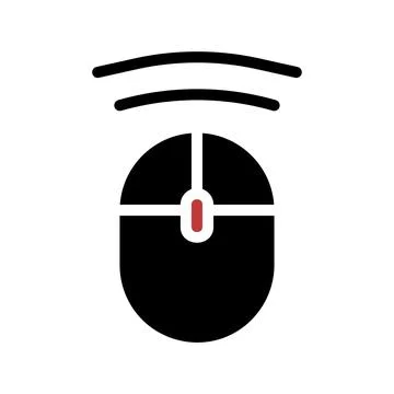 Wireless computer mouse icon. Concept of technology, digital, and computing. Stockillustratie