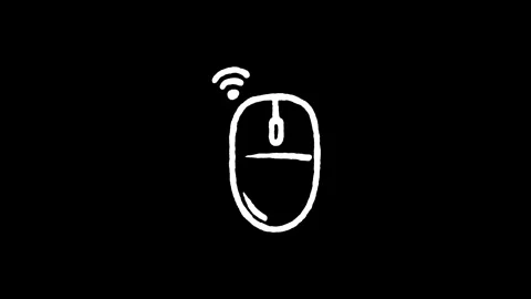 Wireless Computer Mouse Icon Stockbeeldmateriaal 346823041