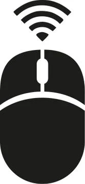 Wireless computer mouse 스톡 일러스트