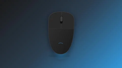 Wireless Computer Mouse with Interactive Button Clicking and Glowing Optica.. Stockbeeldmateriaal 346612900