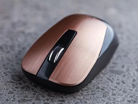 Wireless computer mouse isolated on granit Stock Photos